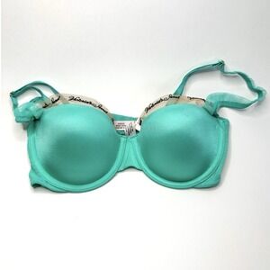 Victoria's Secret Dream Angels Smooth Lightly Lined Balconette Bra 34C Aqua NWT